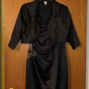 Black one shoulder dress